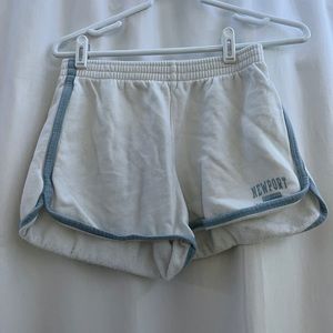 brandy melville “newport” white shorts